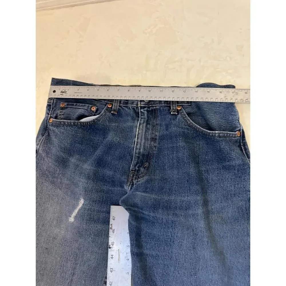 Men’s 36 x 32 Levi’s 505 Jeans Straight Leg Distressed Work Chore